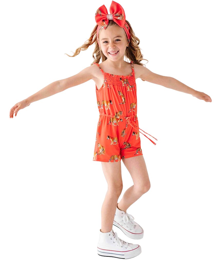 Bums & Roses Bums & Roses Go Get 'Em Tiger Girls Short Romper