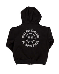 Bums & Roses Bums & Roses Have Fun Forever Zip-Up Heavyweight Hoodie