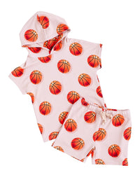 Bums & Roses Bums & Roses Hoop There It Is Hooded T-Shirt & Short