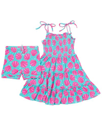 Bums & Roses Bums & Roses Talk To The Shell Sleeveless Dress Set
