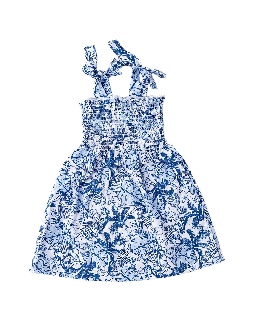 Shade Critters Tiki Tides Girls Smocked Tie Top Dress