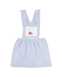 Pepa London Pepa London Nautical Striped Boat Embroidered Skirt
