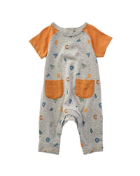 Peek Peek Kids Sam A B C Print Overall