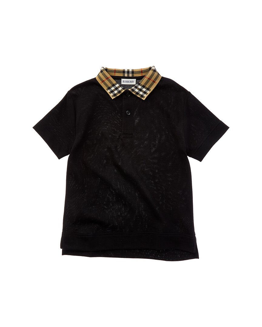 Burberry Burberry Check Collar Polo Shirt