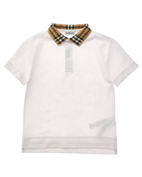 Burberry Burberry Check Collar Polo Shirt