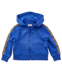 Burberry Burberry Check Trim Zip Hoodie