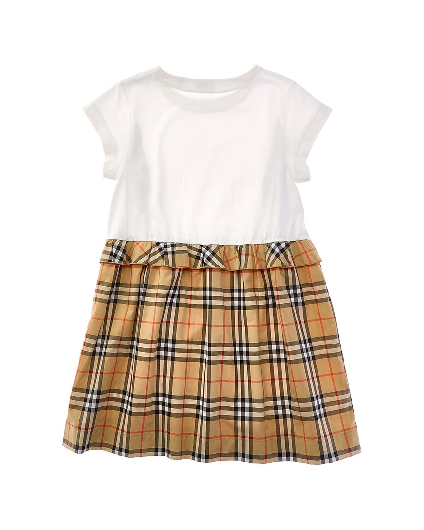 Burberry Burberry Check Trim Stretch Dress