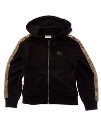Burberry Burberry Check Trim Zip Hoodie