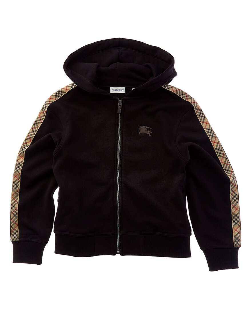 Burberry Burberry Check Trim Zip Hoodie