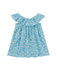 Tea Collection Tea Collection Ruffle Neck Baby Dress