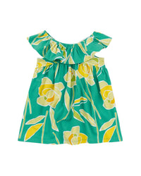 Tea Collection Tea Collection Ruffle Neck Baby Dress