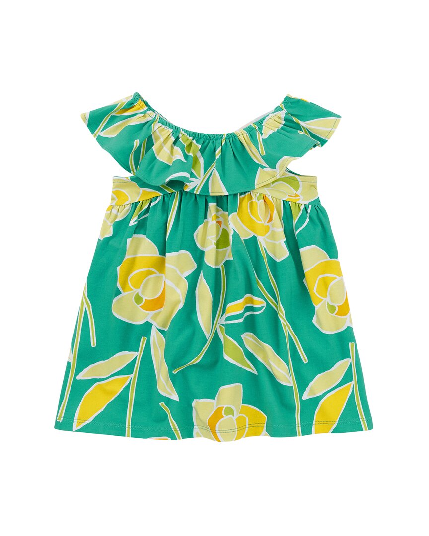Tea Collection Tea Collection Ruffle Neck Baby Dress