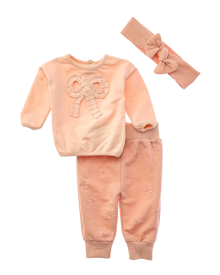 Adley & Hudson Adley & Hudson 3Pc Sweatshirt, Pant, & Headband Set