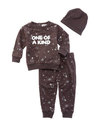 Adley & Hudson Adley & Hudson 3Pc Sweatshirt, Pant & Hat Set