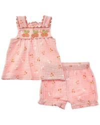 Adley & Hudson Adley & Hudson 2Pc Top & Short Set