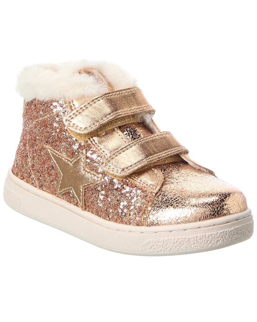 Naturino Naturino Pinn High Glitter & Leather Sneaker