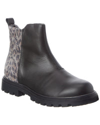 Naturino Grify Zip Leather & Suede Boot