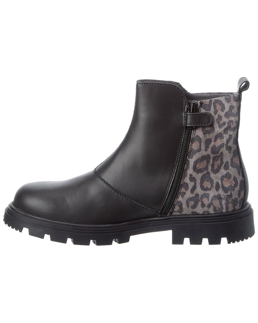 Naturino Grify Zip Leather & Suede Boot