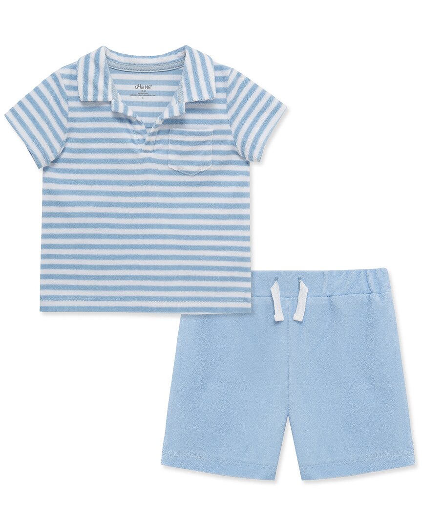 Little Me Stripe Terry Set