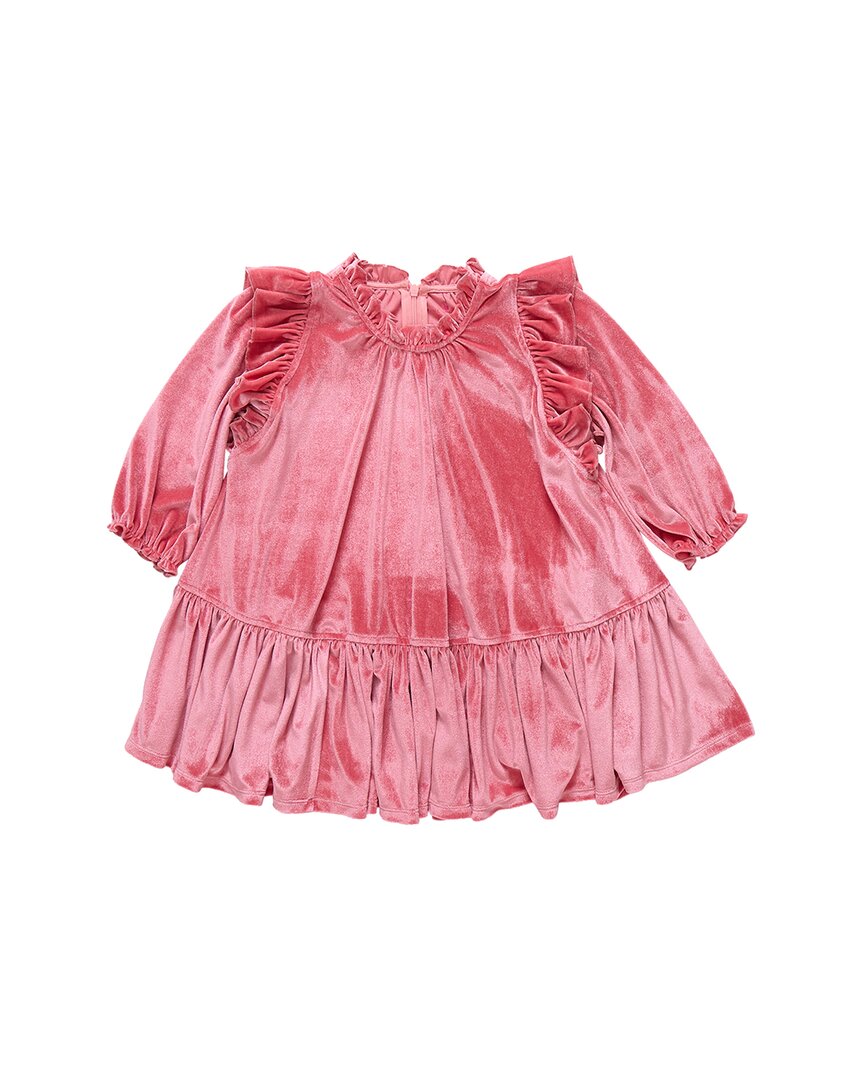 Pink Chicken Pink Chicken Girls Velour Harper Dress
