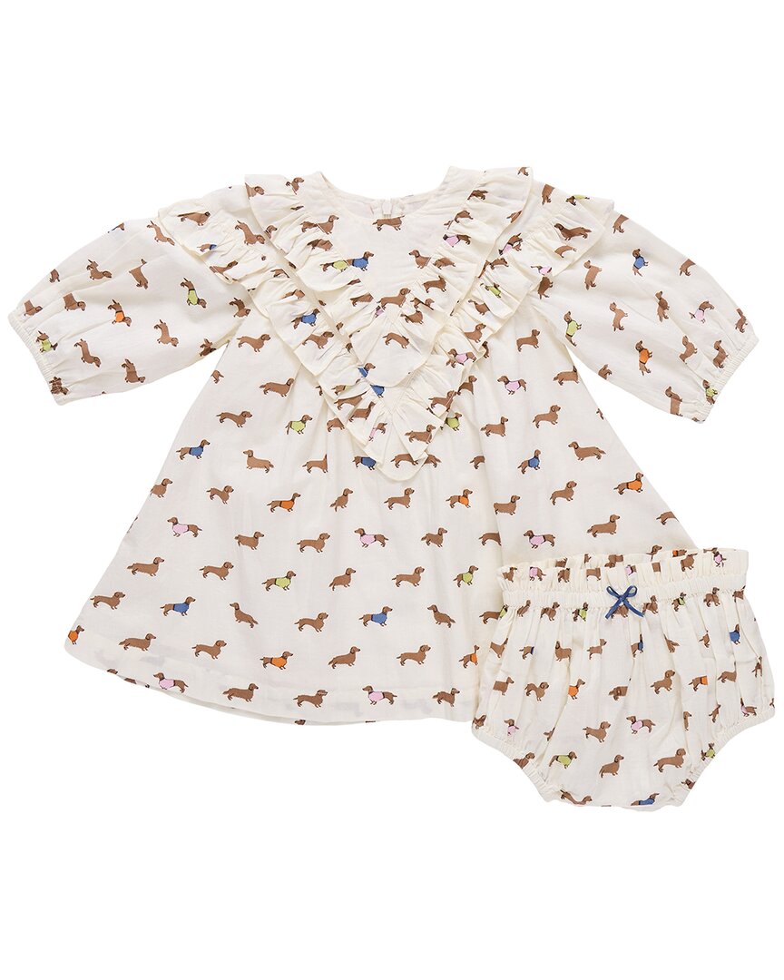 Pink Chicken Pink Chicken Baby Girls Everly Dress Set