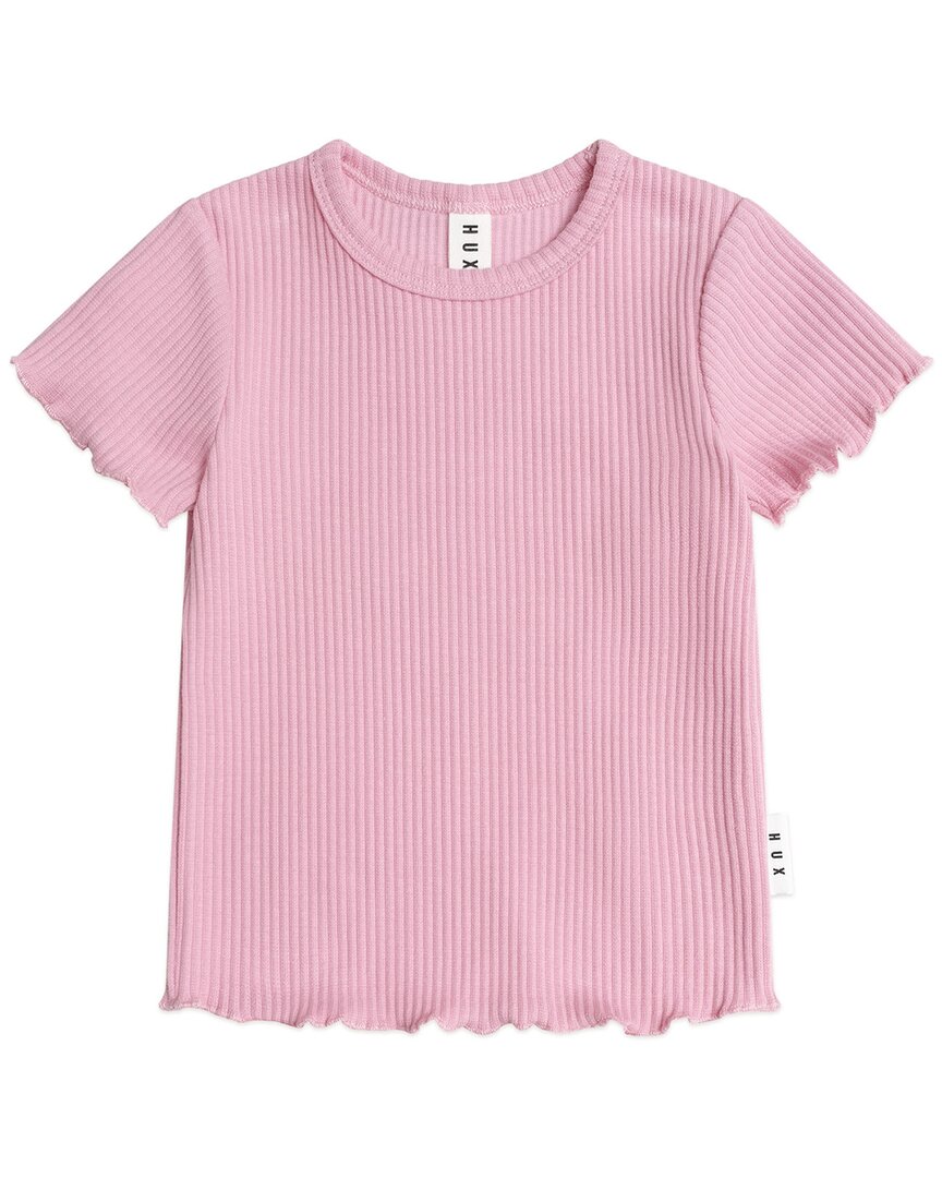 Huxbaby Huxbaby Pink Rib T-Shirt