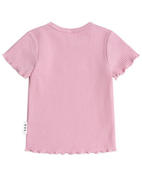 Huxbaby Huxbaby Pink Rib T-Shirt