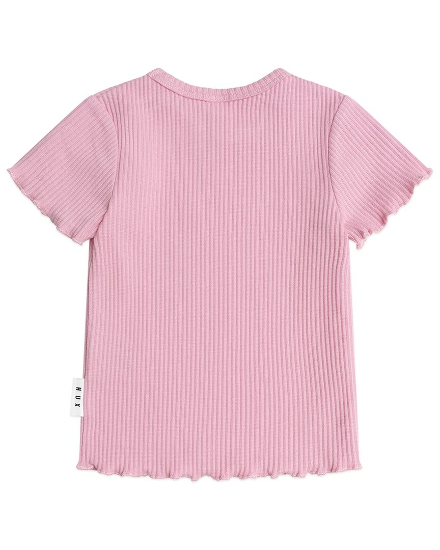 Huxbaby Huxbaby Pink Rib T-Shirt