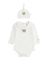 Huxbaby Huxbaby 2Pc Baby's First Outfit Romper & Hat Set