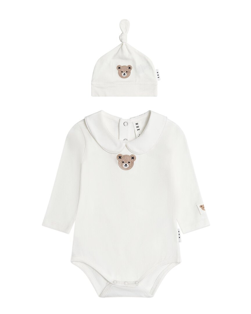 Huxbaby Huxbaby 2Pc Baby's First Outfit Romper & Hat Set