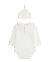 Huxbaby Huxbaby 2Pc Baby's First Outfit Romper & Hat Set