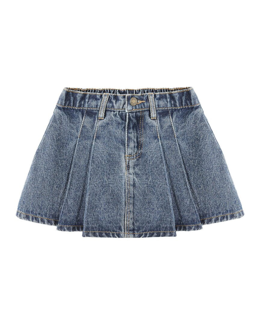Rylee & Cru Rylee & Cru Pleated Denim Skirt