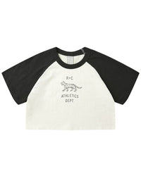 Rylee & Cru Rylee & Cru Raglan Crop Tee