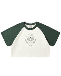 Rylee & Cru Rylee & Cru Raglan Crop Tee