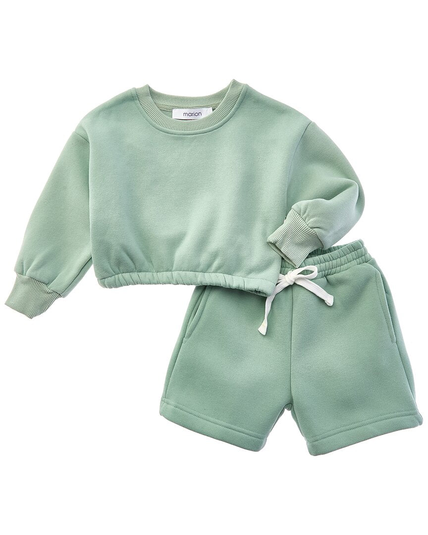 MARION Marion 2Pc Top & Short Jog Set