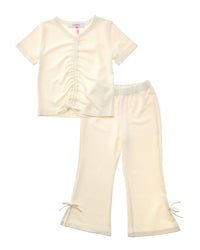 MARION Marion 2Pc Ruched Top & Pant Set