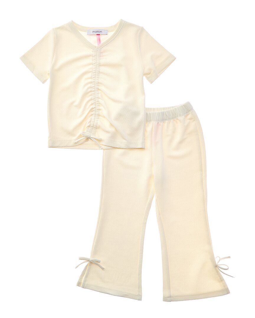 MARION Marion 2Pc Ruched Top & Pant Set