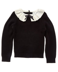 Janie and Jack Janie And Jack Ribbed Ruffle Collar Sweater