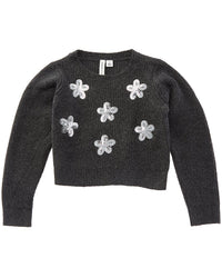 Janie and Jack Janie And Jack The Sequin Flower Sweater