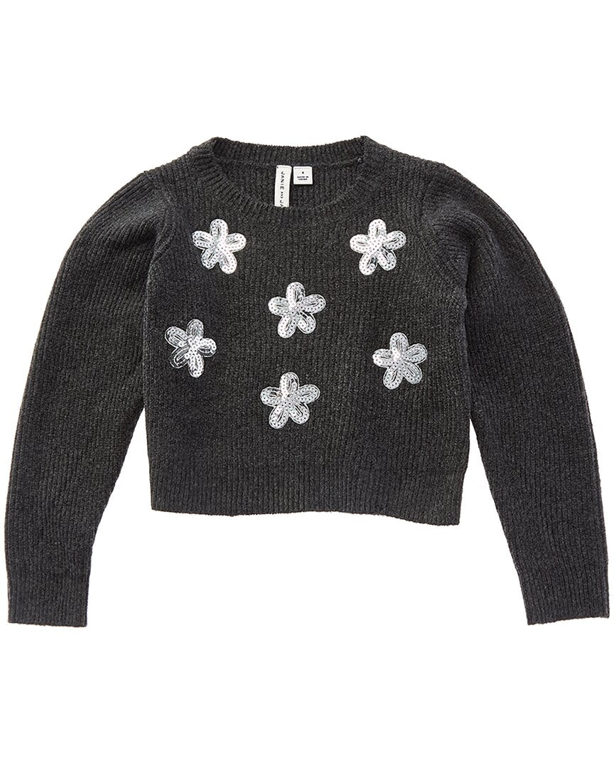 Janie and Jack Janie And Jack The Sequin Flower Sweater