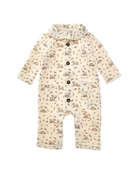 Janie And Jack Baby Quilted Bear Toile One-Piece