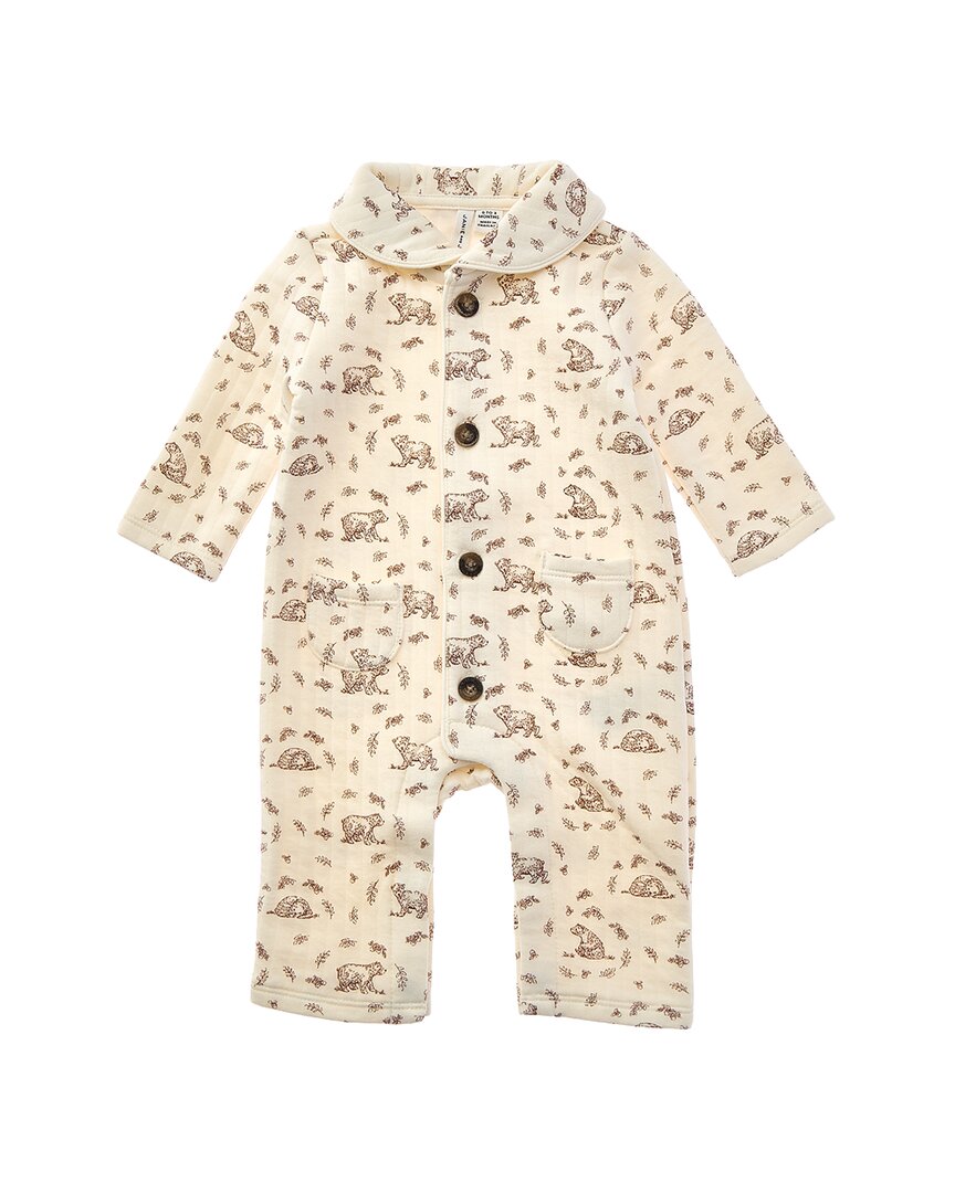 Janie And Jack Baby Quilted Bear Toile One-Piece