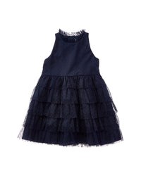 Janie and Jack Janie And Jack Dot Tiered Ruffle Dress