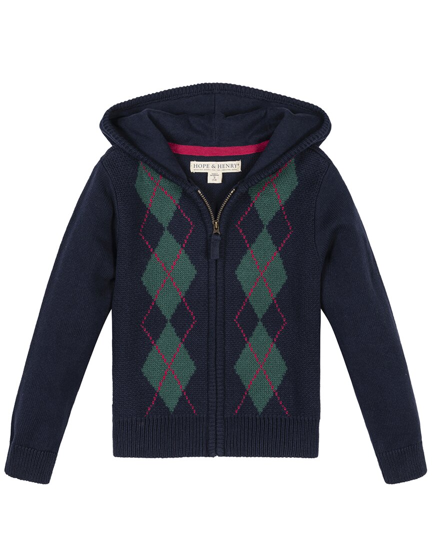 HOPE & HENRY Hope & Henry Organic Full Zip Hoodie Sweater