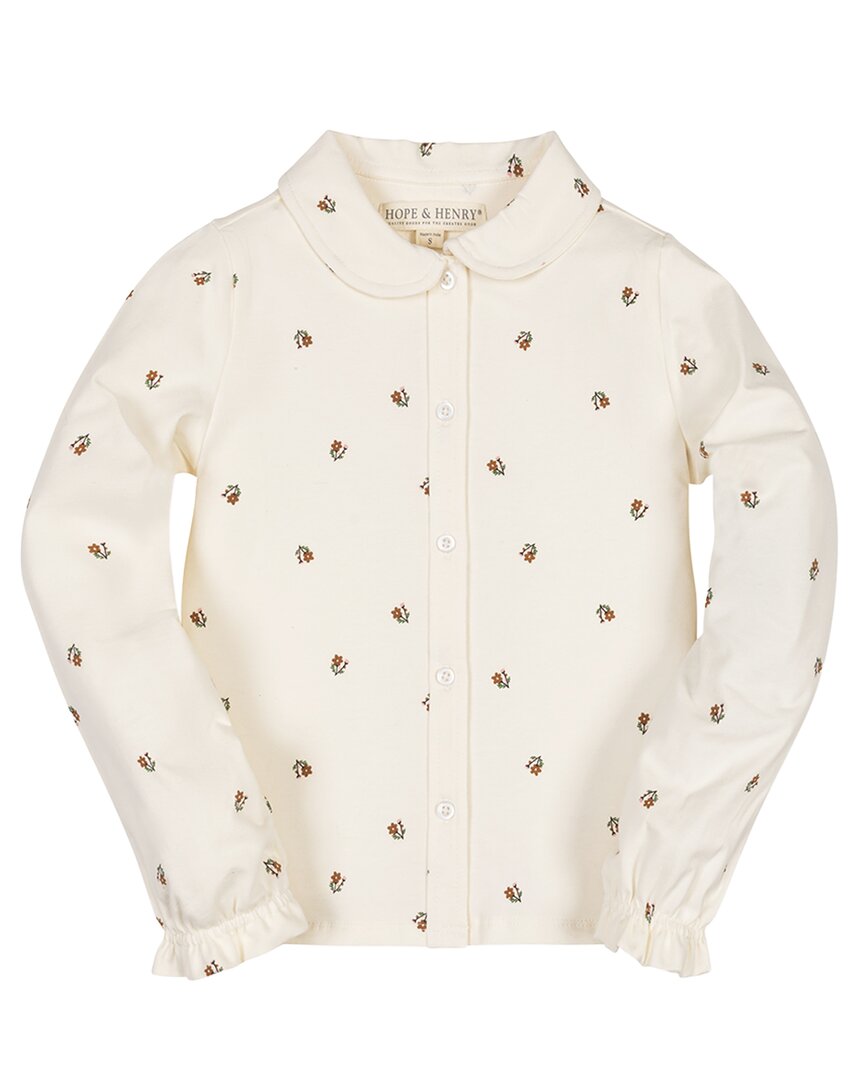 HOPE & HENRY Hope & Henry Organic Peter Pan Collar Knit Top