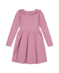 HOPE & HENRY Hope & Henry Organic Ruffle Neck Knit Dress