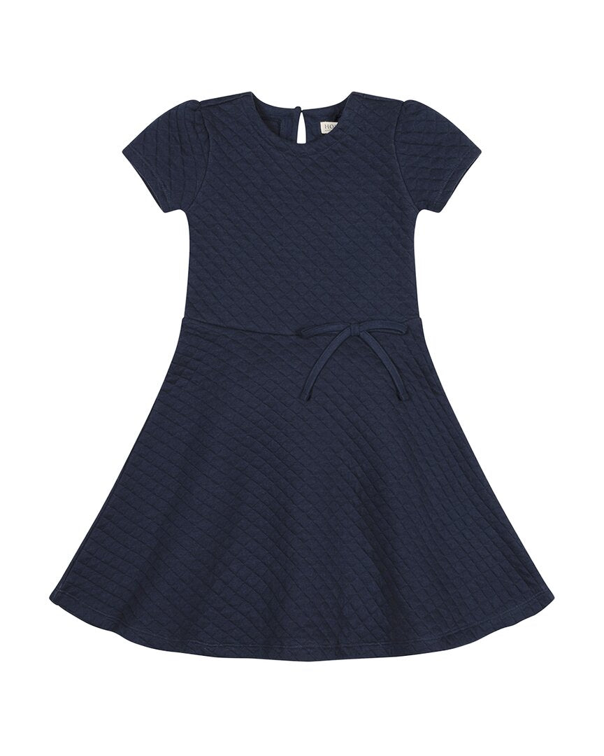 HOPE & HENRY Hope & Henry Quilted Knit Skater Dress