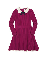 HOPE & HENRY Hope & Henry Organic Collared French Cable Sweater