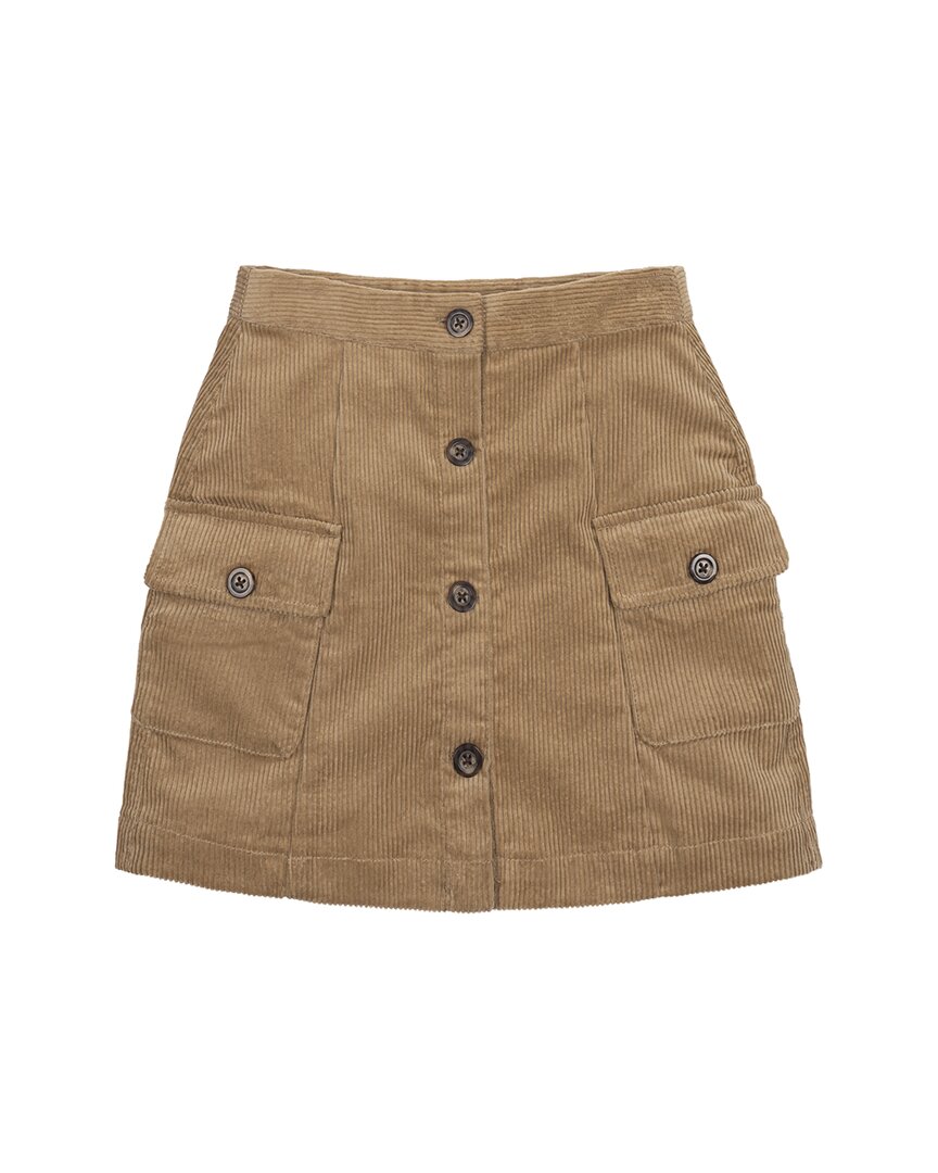 HOPE & HENRY Hope & Henry Organic Corduroy Button Front Skirt