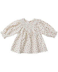 Quincy Mae Quincy Mae V Smocked Dress